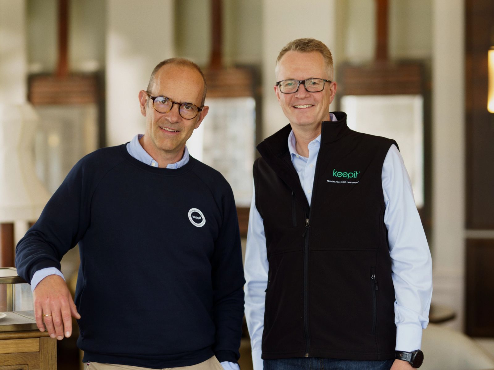 Keepit leadership celebrating the $50M funding round